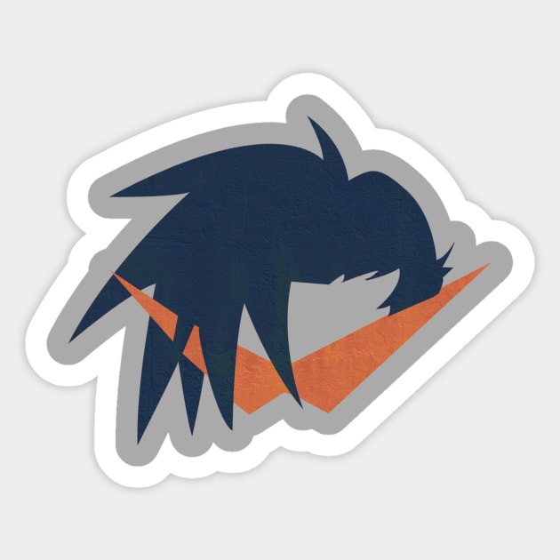 Minimalist Kamina Sticker by 5eth